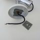 Adjustable wall spotlight in chrome-plated and white lacquered metal. 1970s