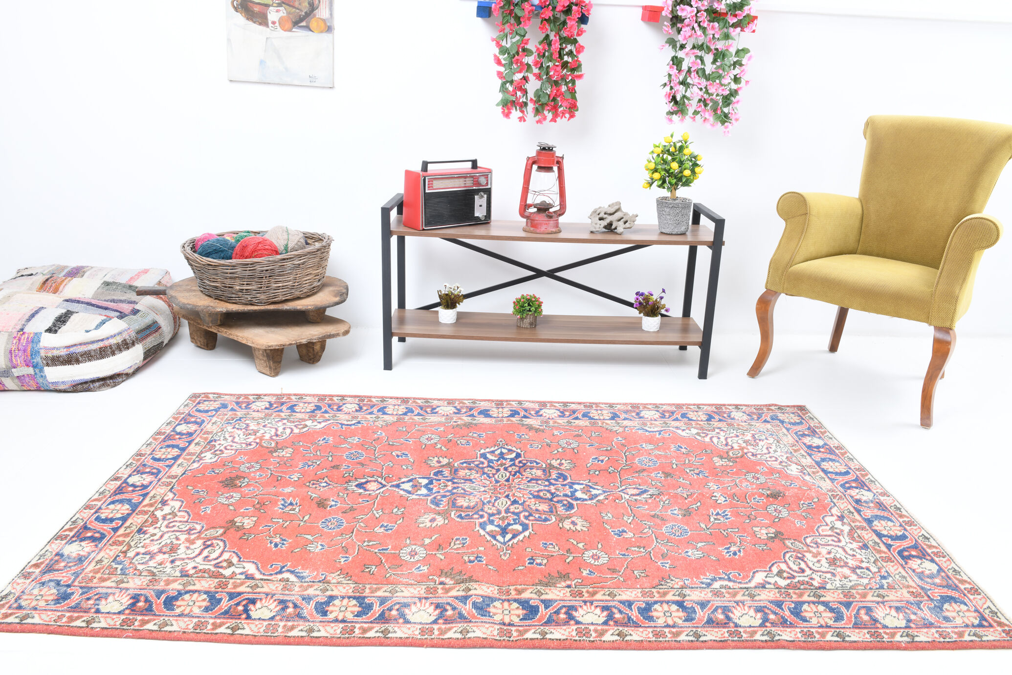 Farmhouse floral carpets 213x125	cm