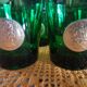 10 Water glasses DUBONNET piece louis gold vintage art deco design PN France