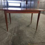 Scandinavian teak table with built-in extension