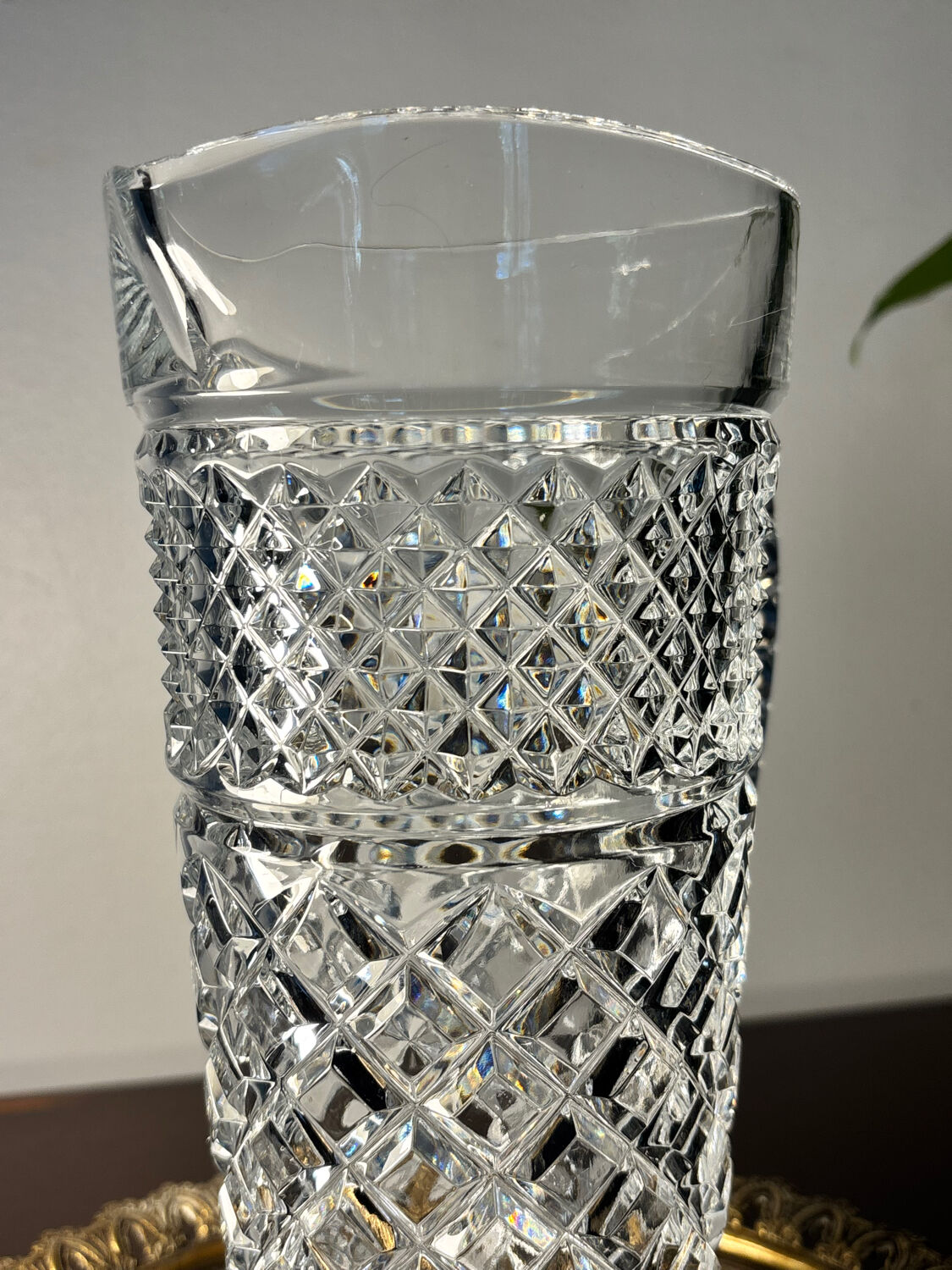 Bohemian crystal jug