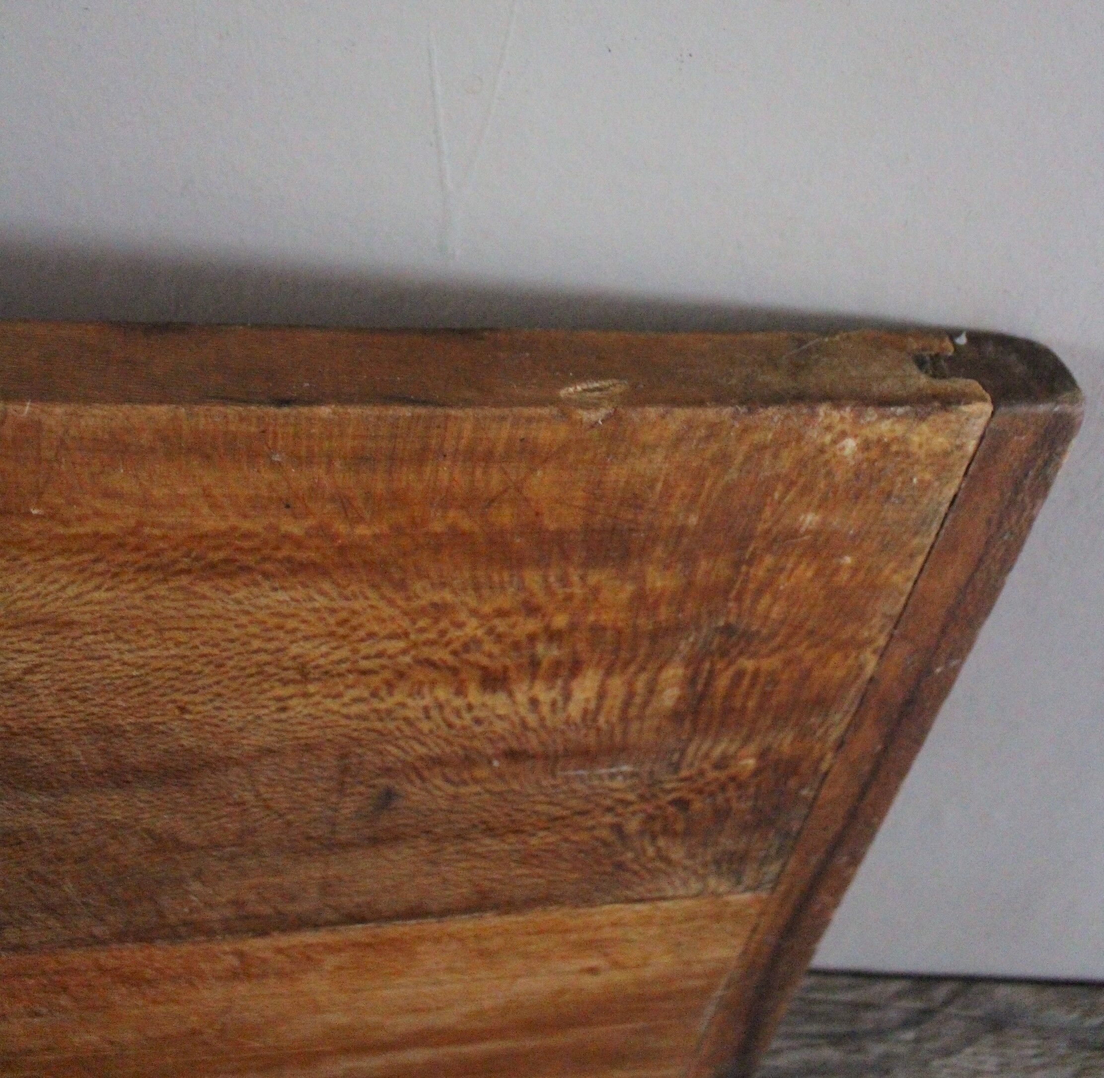 Wooden board metal handles