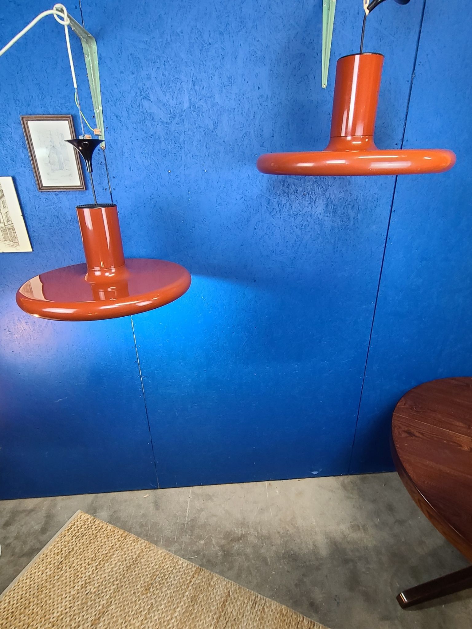 Pendolita pendant lamps by Lita circa 1970