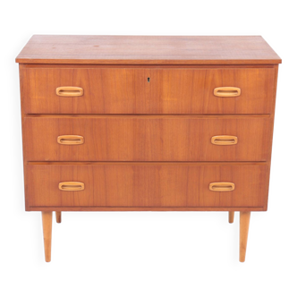 Vintage teak chest of drawers, 1960s