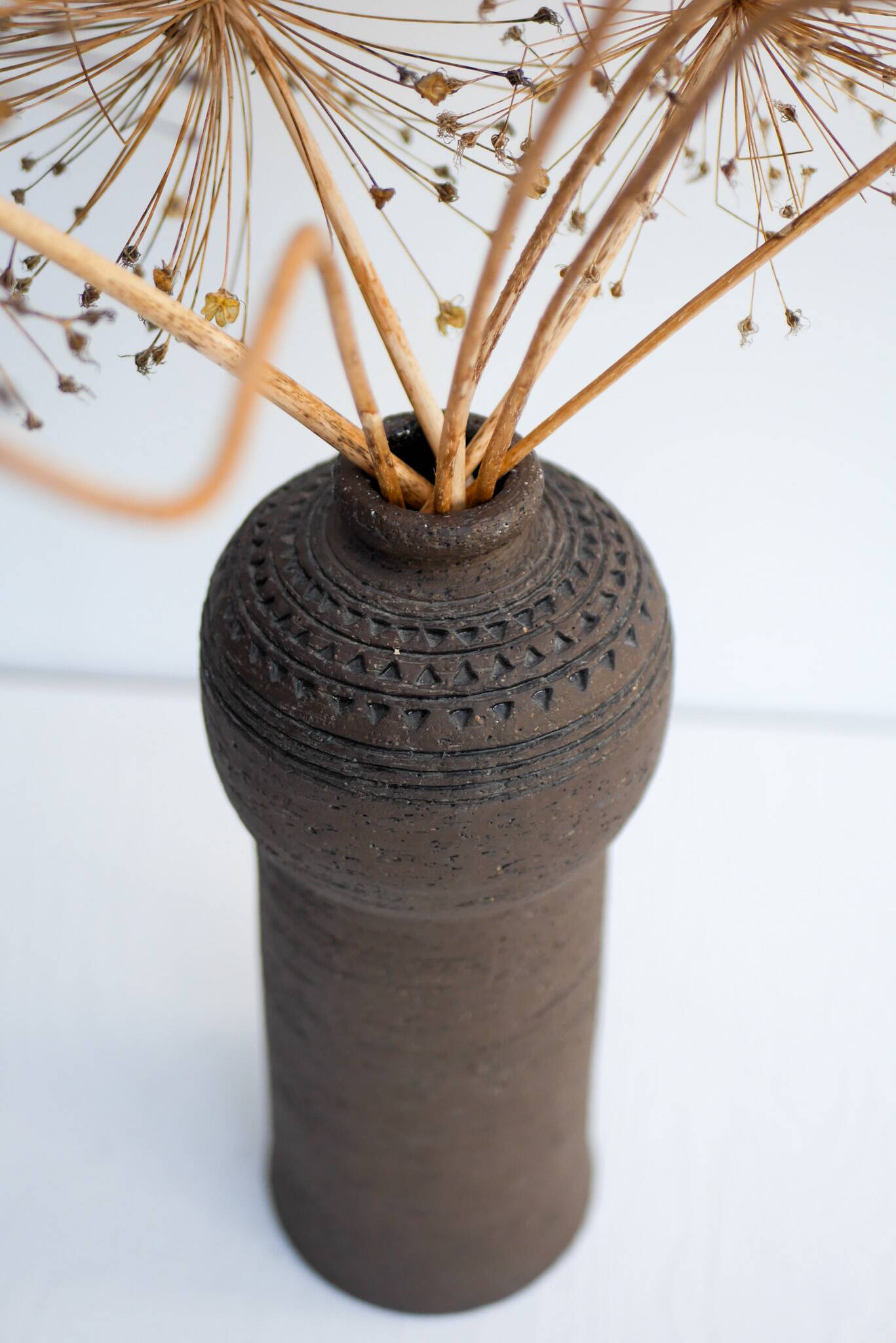 Modernist, earthenware ceramic vase by Inger Persson for Rörstrand, Sweden