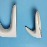 Set of 2 earthenware coat hooks