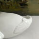 Empire sauce boat with eagle head in antique porcelain