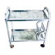 Desserte aluminium et miroirs