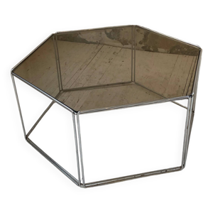 Table basse verre et - chrome