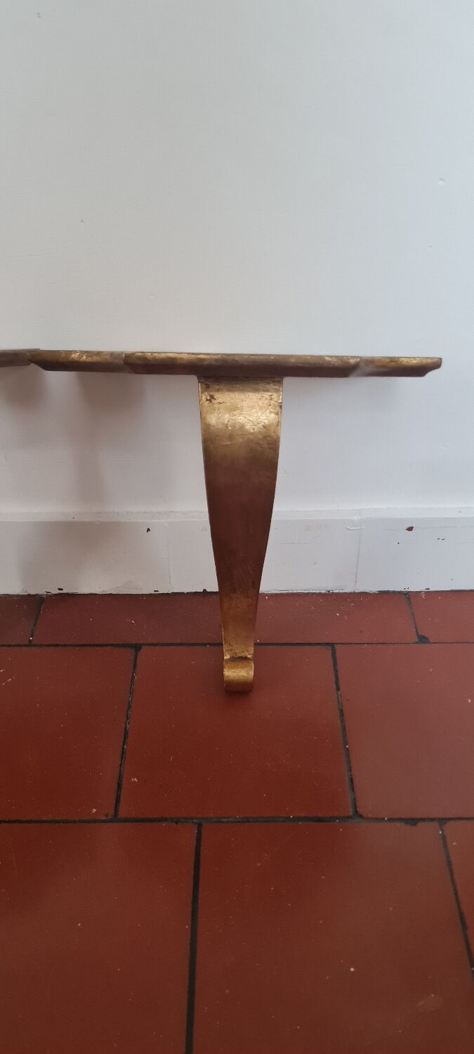 Pair of Florentine wall shelves