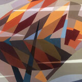 Geometric abstraction painting by Fischer