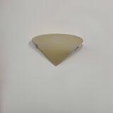 Vintage wall light, chrome and frosted glass, France, 1980.