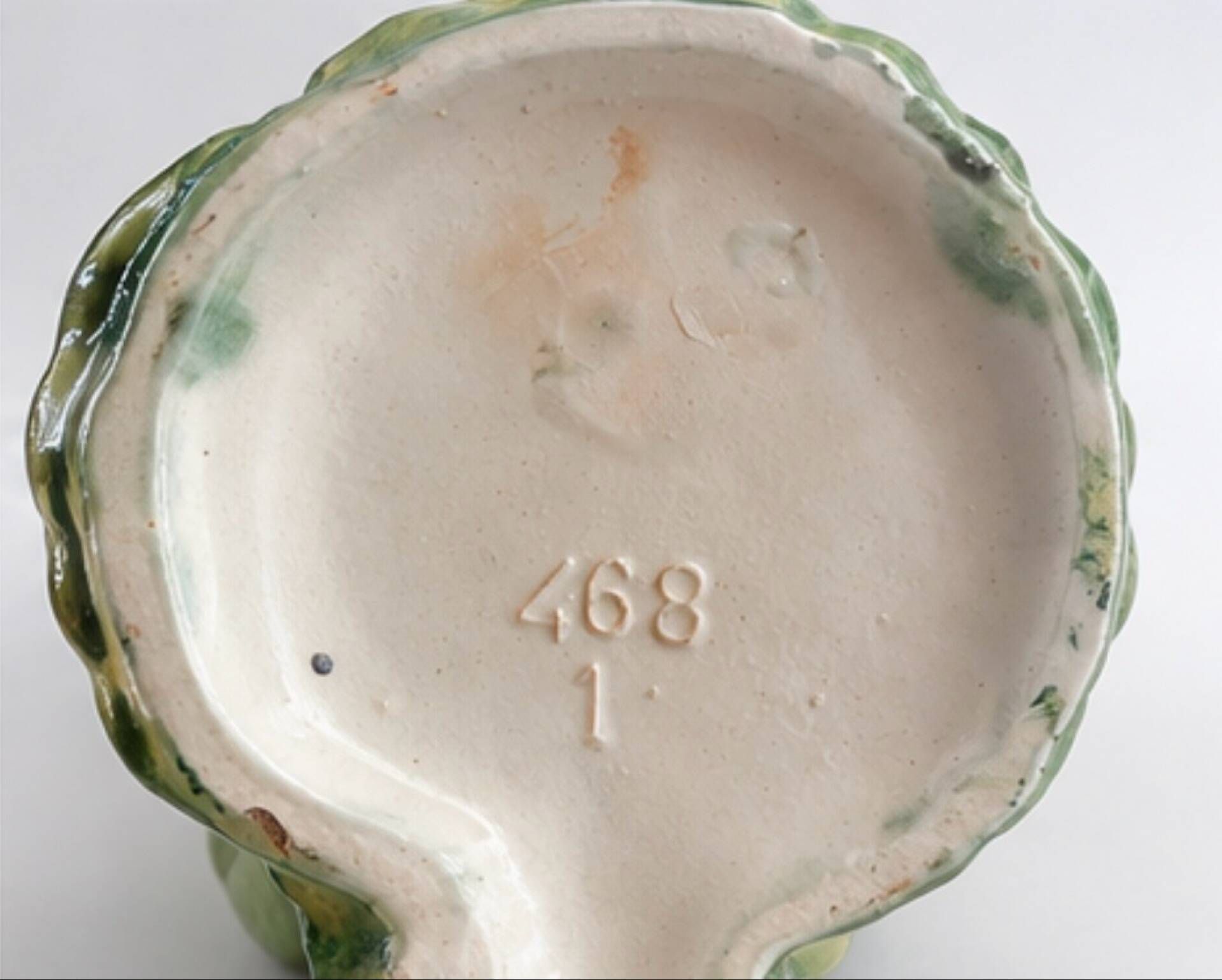 Pair of vintage ceramic cockatoo parrots – 40 cm