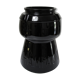 Champagne bucket design black glass in the shape of a 70s cork