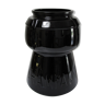 Champagne bucket design black glass in the shape of a 70s cork