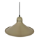 Suspension métal laqué beige clair / blanc