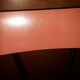 Paire de chaises en formica rouge pastel vintage