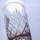 6 large mouth-blown Montbronn crystal glasses from the "Blois" collection