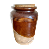 Old sandstone pot with cork lid