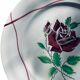 6 flat plates "Dominique", Céranord Saint-Amand, Hand-painted decoration, 1950