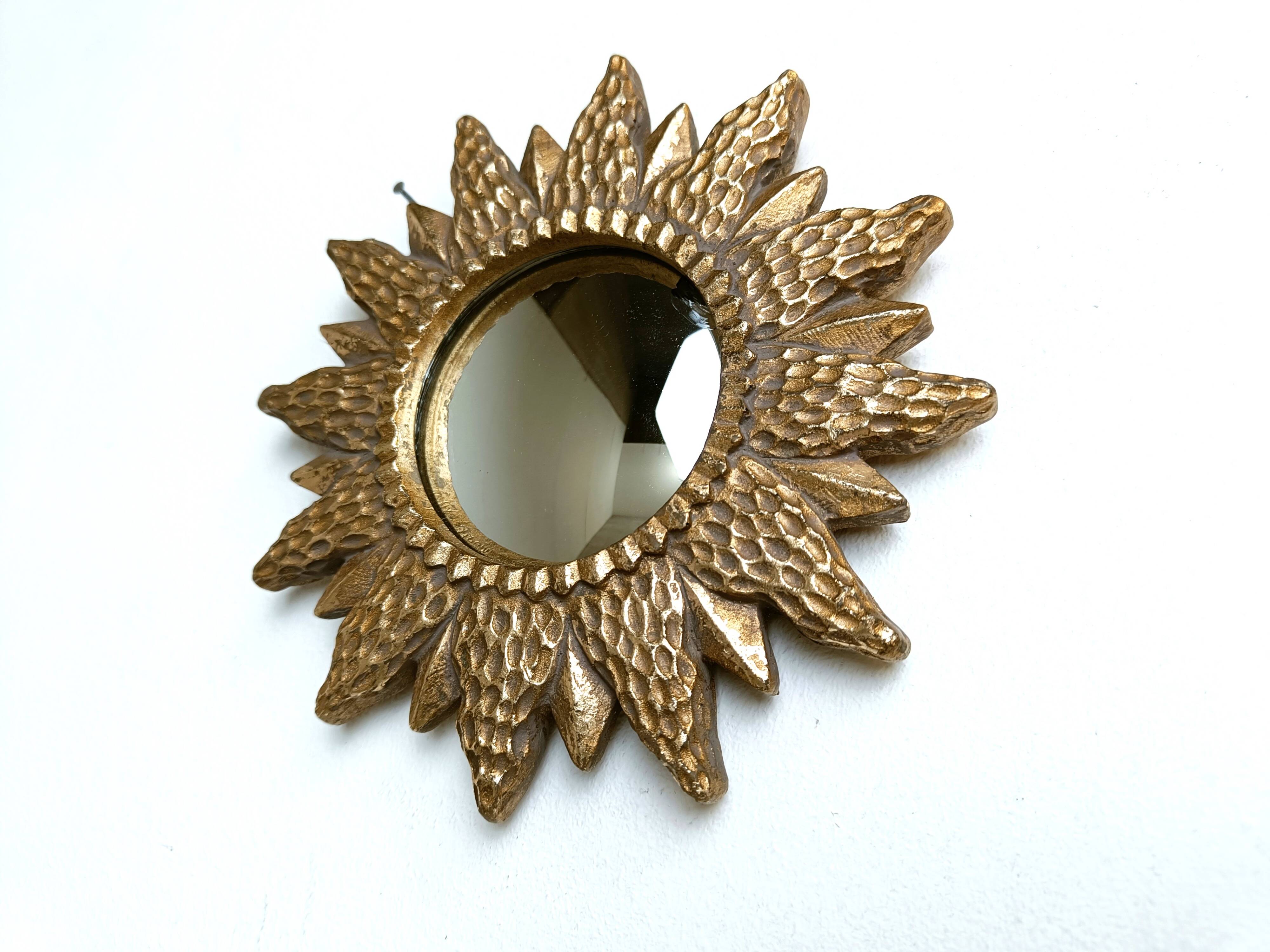 Vintage sunburst mirror, 1960s