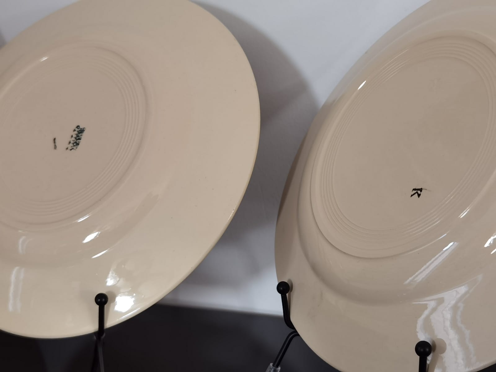 Set of semi-hollow plates Amandinoise St Amand vintage