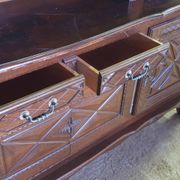 Imposing Basque furniture with regional crosses and original central door - 20th century