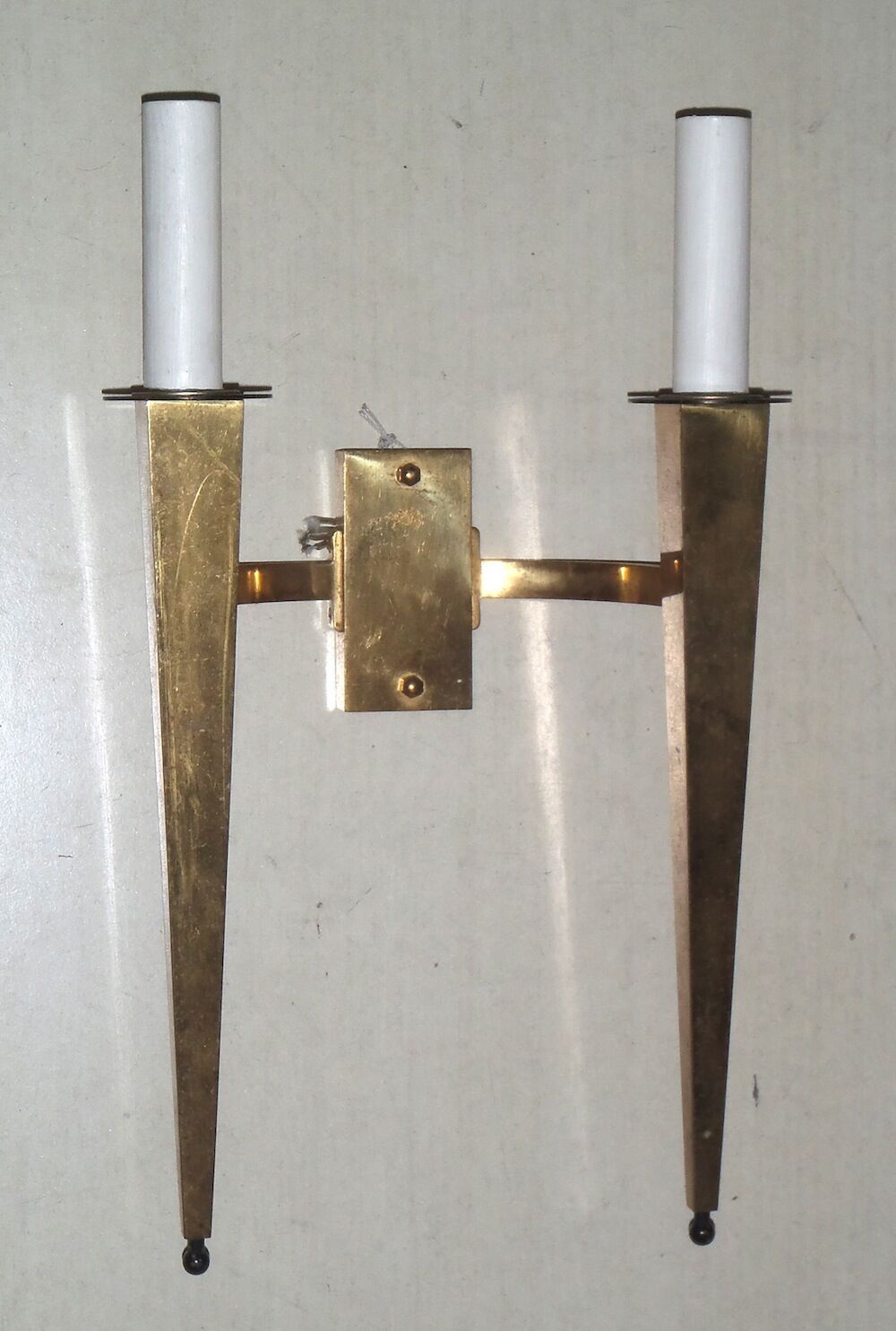 Grande applique à deux lumières