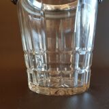 70s crystal and metal ice bucket