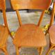 Lot de chaises bistrot couleur chêne doré