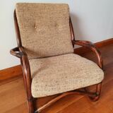 Vintage rattan armchair