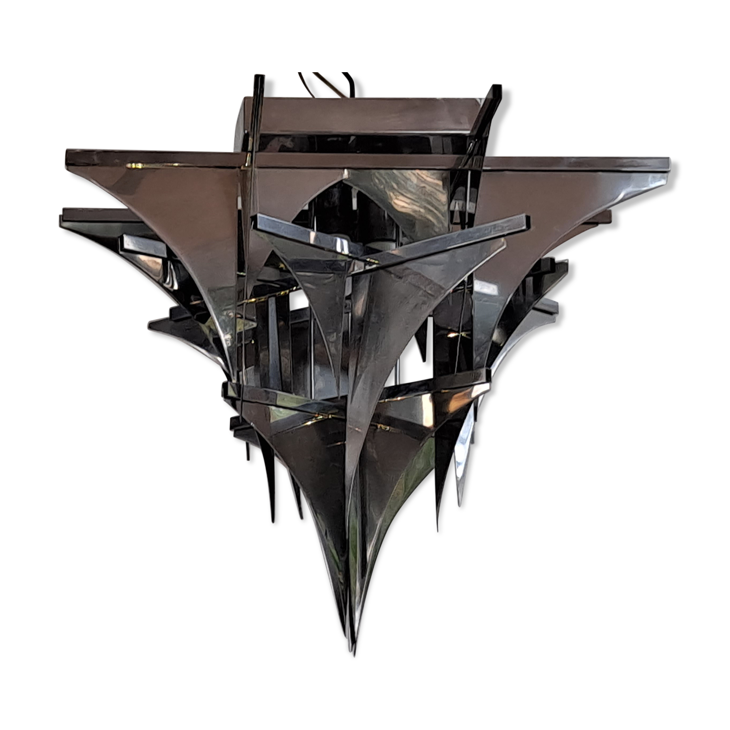 Vintage Italia n Steel Light Art Design