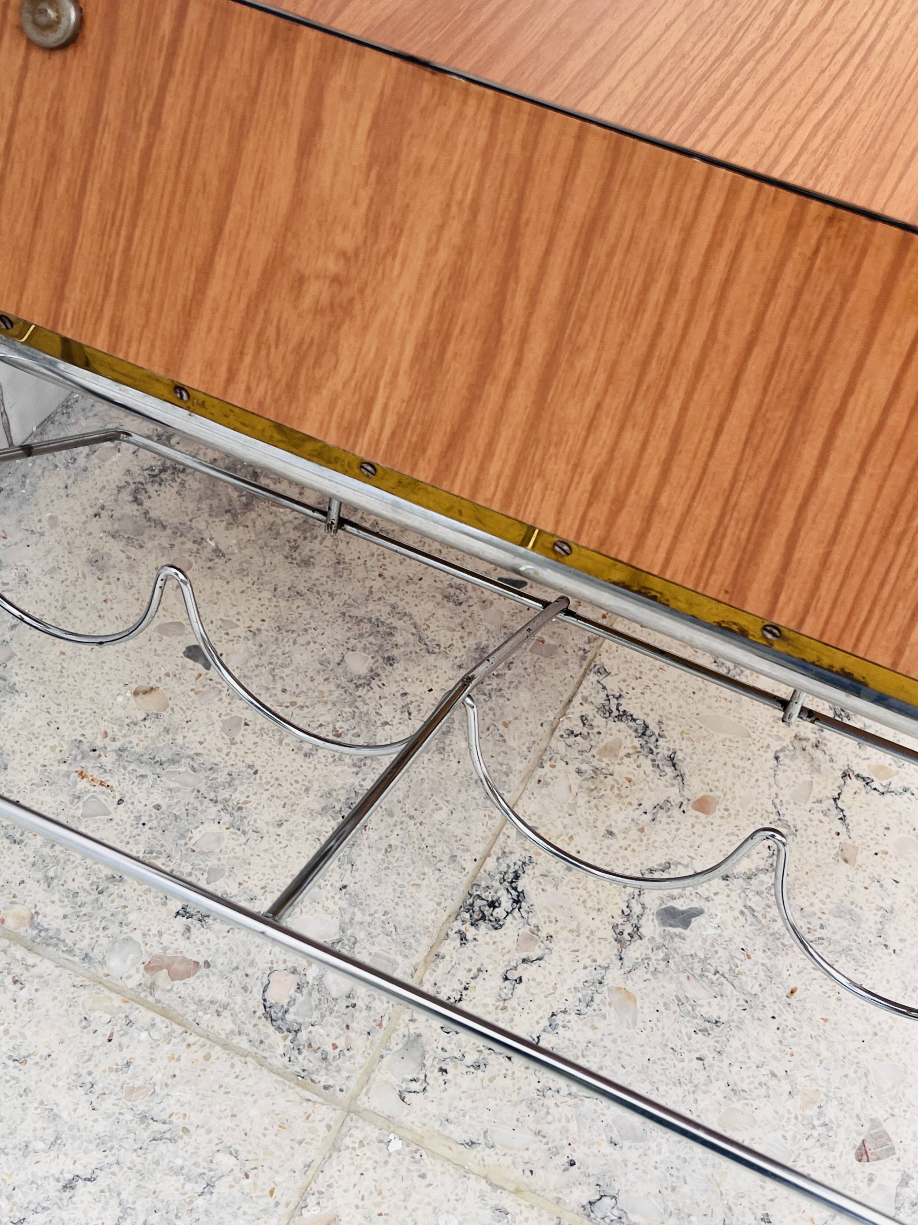 Italian design serving cart