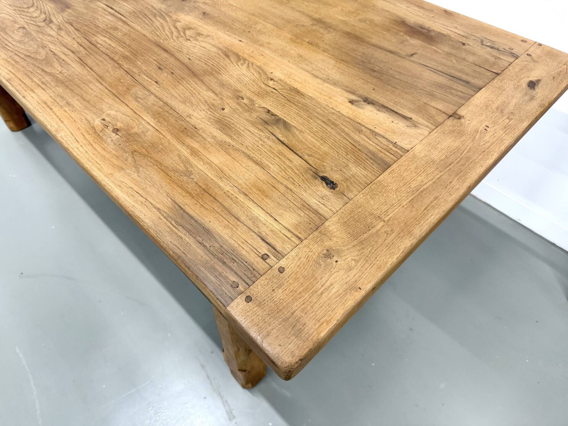 Extendable oak table, 1950s