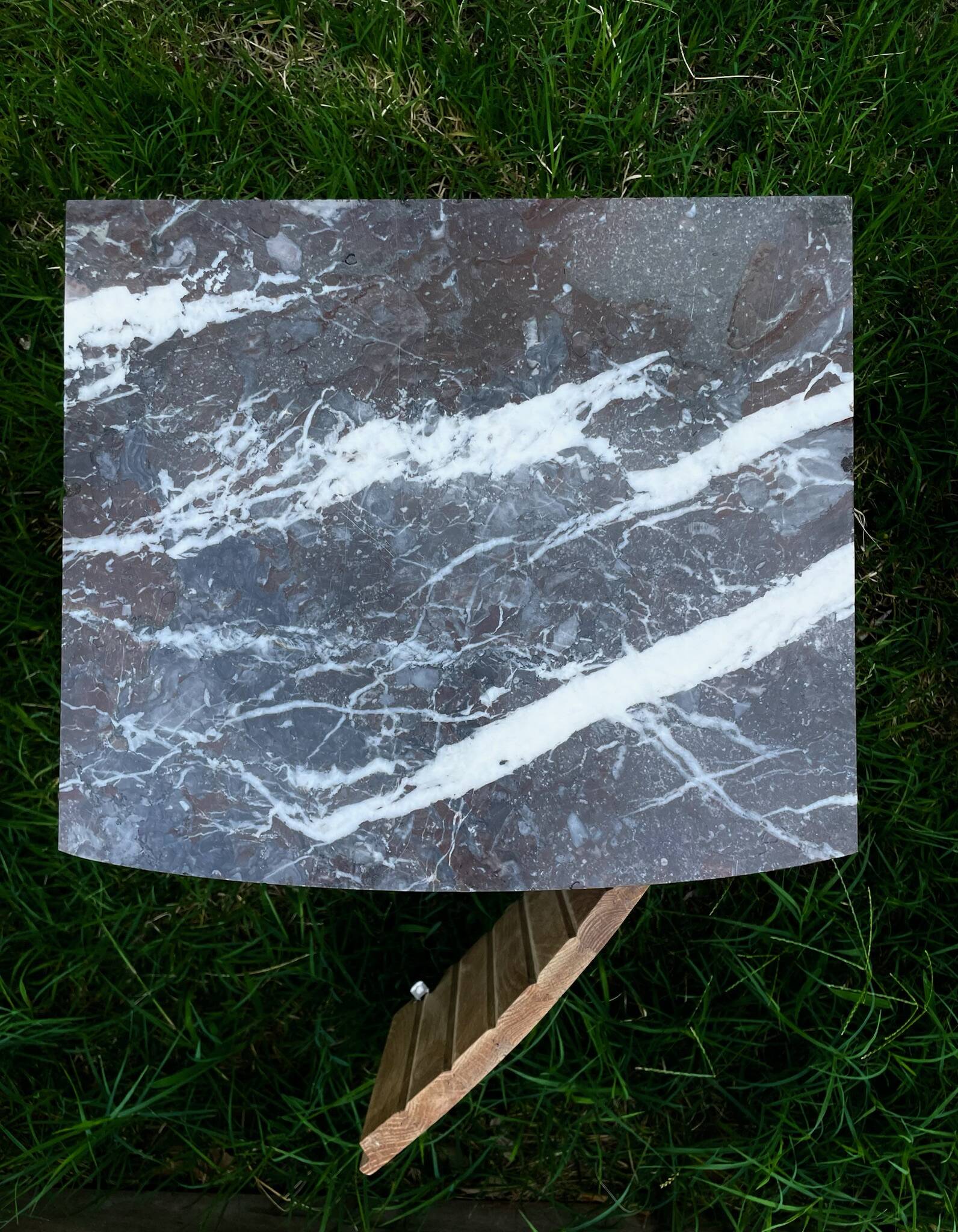Nightstand Oak and marble