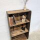 Rustic wooden shelf