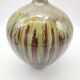 Vase in red and green flamed sandstone 30s