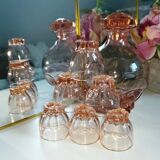 Art Deco Rosaline Liqueur Service - French - Vintage