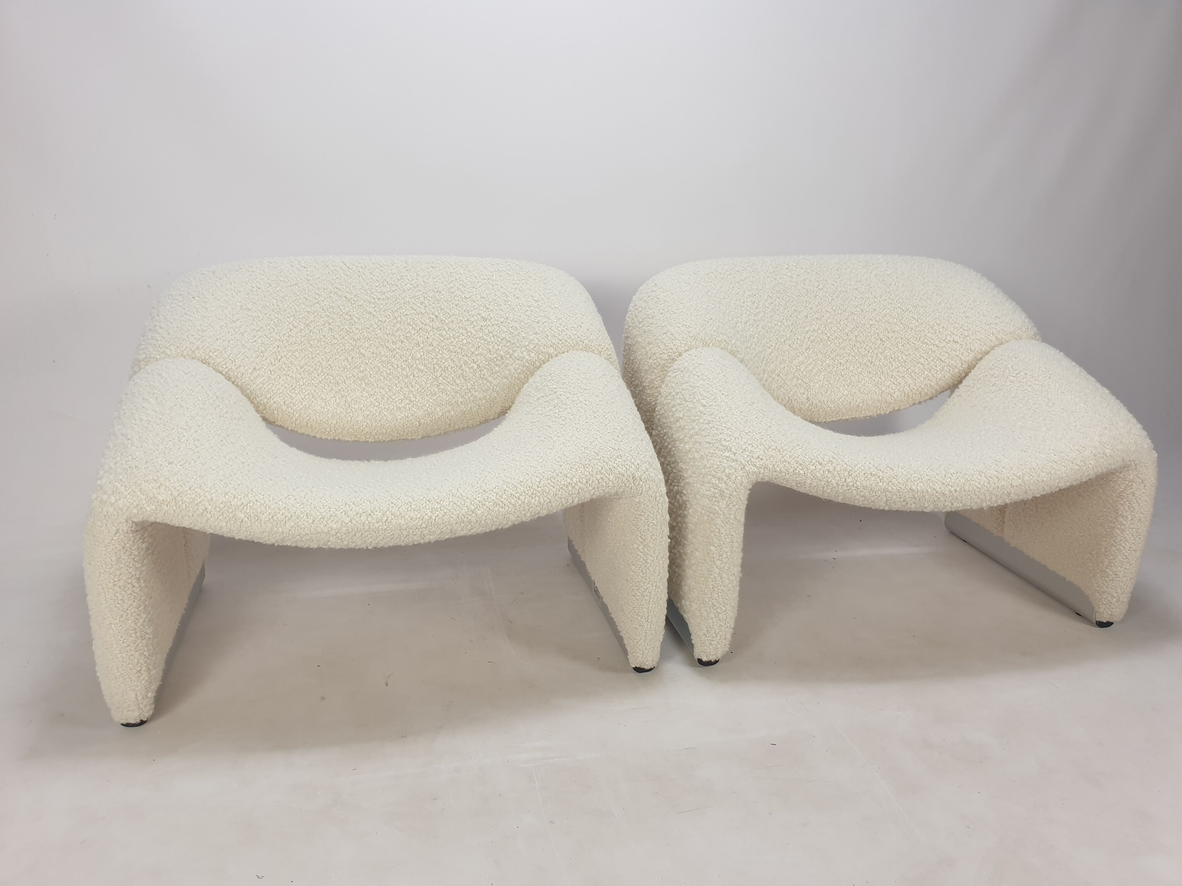 Set of 2 F598 Groovy amchairs by Pierre Paulin for Artifort, 1980s