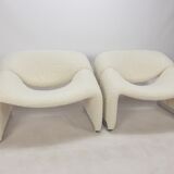 Set of 2 F598 Groovy amchairs by Pierre Paulin for Artifort, 1980s
