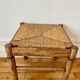Tabouret paille et bois ancien