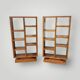 Pair of Art Deco style bookshelves in rosewood veneer - é