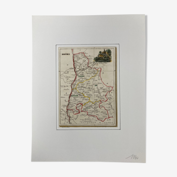 Carte ancienne de la Drôme