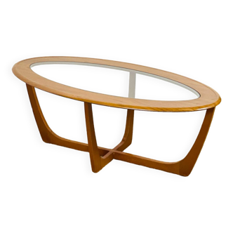 Table basse scandinave vintage ovale