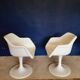 Pair of tulip armchairs.