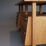 Bureau en chêne. Années 1950