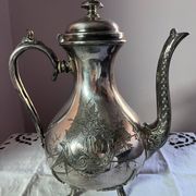 Shaw & Fisher - Sheffield (silver plated) English teapot, 19th century