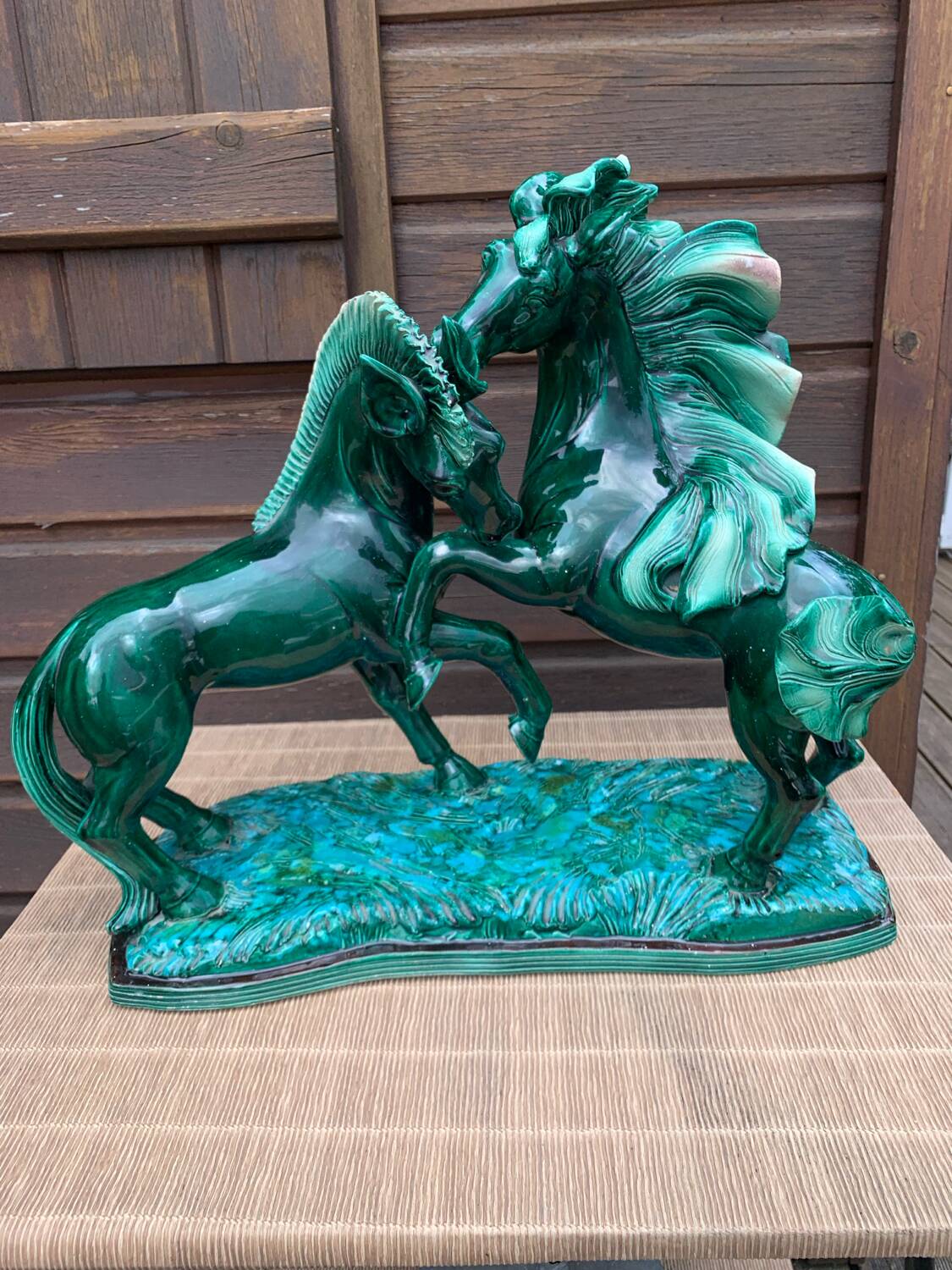 Ceramic Mustang horses by Robert Prunet, 1930s