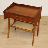 Scandinavian teak bedside table, 1960
