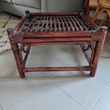 Vintage rattan coffee table
